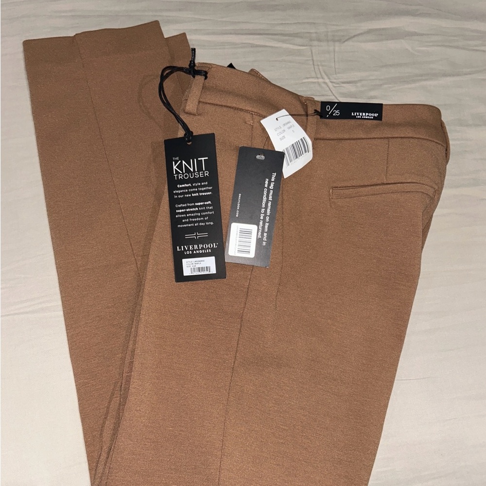 NWT - Liverpool The Knit Trousers Sz 0/25 NWT | Liverpool Women Trouser MAPLE